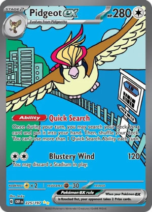 Pidgeot EX Obsidian Flame